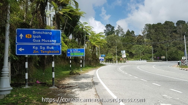 Signboard Go Into Pasar Malam Cameron Highlands